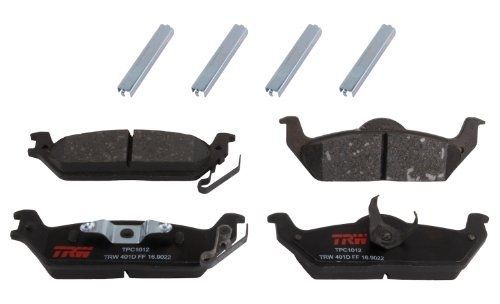 Trw tpc1012 premium ceramic rear disc brake pad set