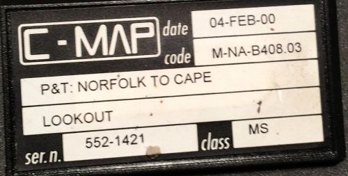 C-map m na-b408.03 - p&amp;t: norfolk to cape lookout - c-card chip