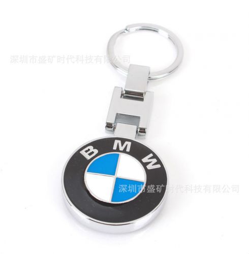 Key chain metal, both sides, keychain key ring bmw logo free shipping/no box