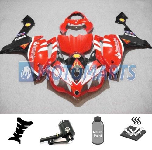 Bundle inj fairing kit w/ brake fluid reservoir for yamaha yzf 1000 r1 07 08 ah