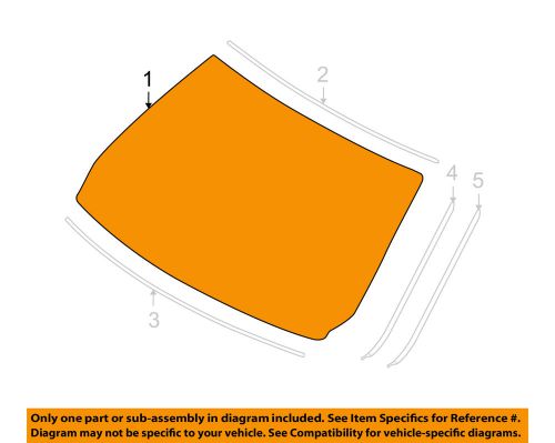 Bmw oem 07-09 328i-windshield glass 51317186790