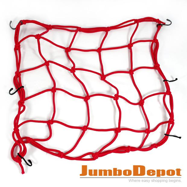 1pcs brand new red accessories net web cargo mesh bungee design for motorcycle