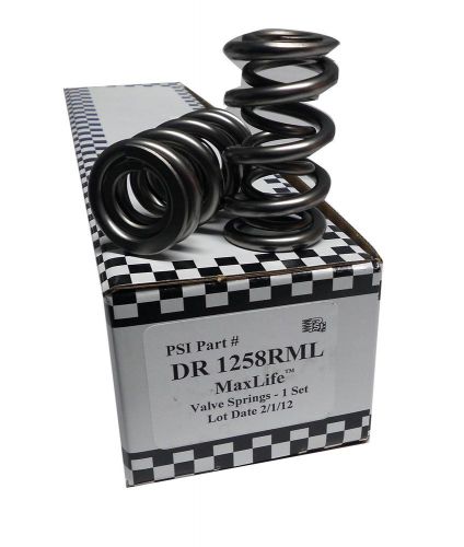 Psi dr1258rml max life drag race dual valve spring 1.530&#034; 1.140&#034; max lift set/16