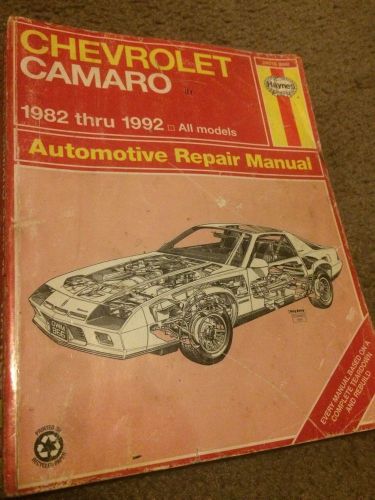 Haynes 24016 (866) chevrolet camaro 1982 thru 1992 all models repair manual