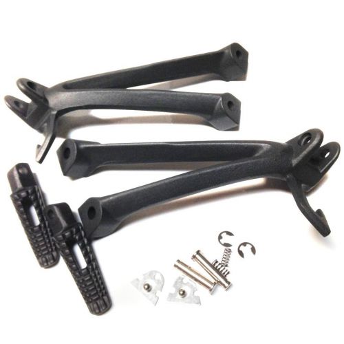 Foot pegs for suzuki gsxr600 gsxr750 2006 2007 black rear passenger bracket