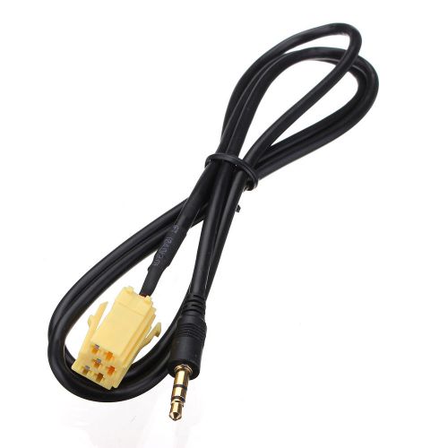 3.5mm jack gold plated aux audio cable input adapter for fiat grande punto mp3