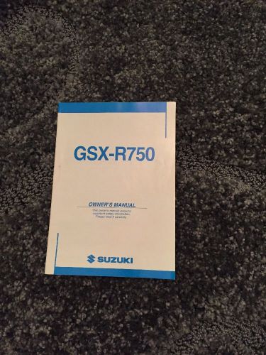 Suzuki gsx-r750 gsxr r750 2003 03 oem stock owners manual