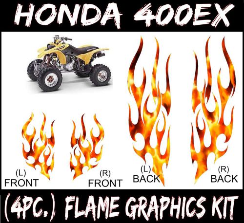 True flame graphics kit honda trx 400ex 400 ex 450r 450 r tribal fender decals