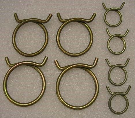 New 1955 chevy belair, 210, or 150 radiator and heater hose clamp set  oe style