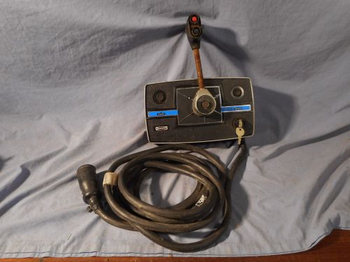 1976-79 mercury v-6 outboard motor remote control box and wiring estate find