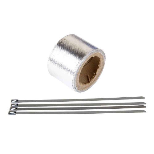 10m silver header exhaust intake manifold downpipe thermal heat wrap