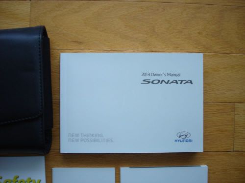 2013 hyundai sonata manual with case  &amp; various supplements