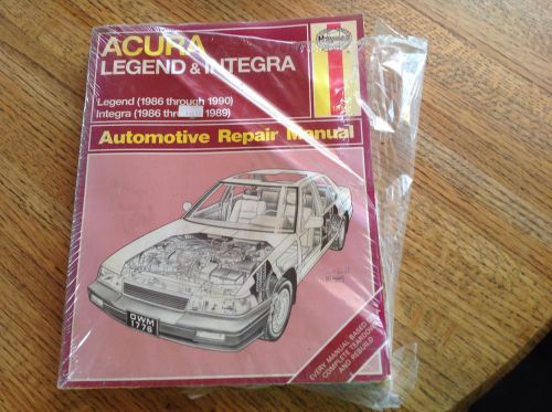 Acura legend (1986-1990) &amp; integra (1986-1989) automotive repair manual haynes