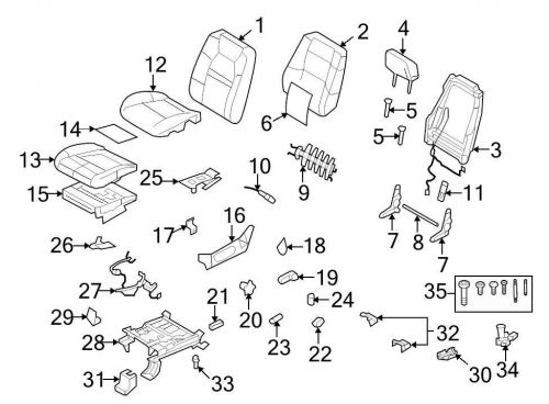 Ford oem seat track cover 6l2z7862163aac image 31