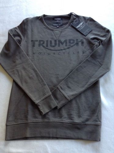 Mens triumph motorcycle crewneck pullover sweatshirt - new with tags size small