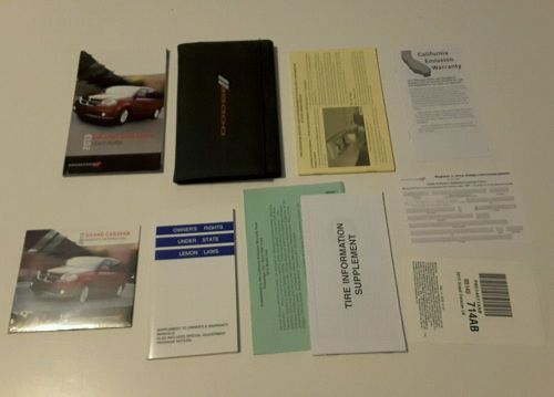 2013 13 dodge grand caravan owners manual with case and dvd