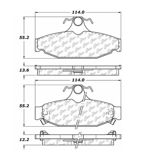 Stoptech 106.04130 disc brake pad fits 89-97 camaro corvette firebird