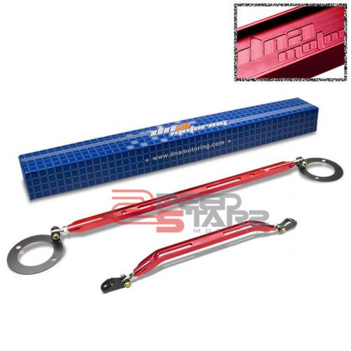 Prelude ba8 bb1/2 40mm aluminum red rear upper+lower strut brace tower tie bars