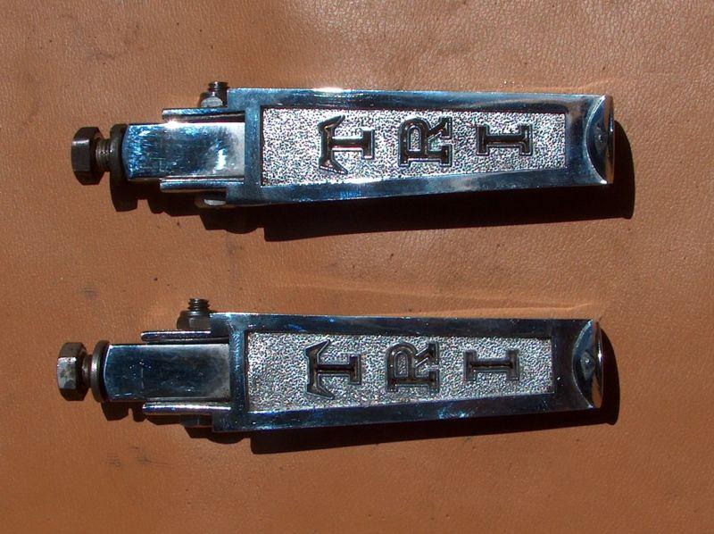 Used triumph chromed custom footpegs footrests