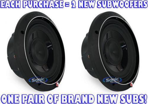 2) rockford fosgate p3sd4-8 150w rms 8&#034; punch p3 shallow dual 4 ohm subwoofers