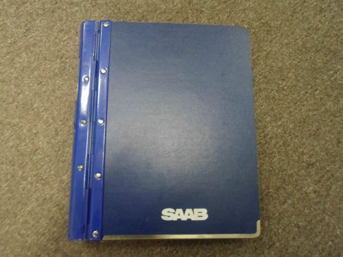 1986 88 saab 9000 body interior equipment heating ventilation service manual oem