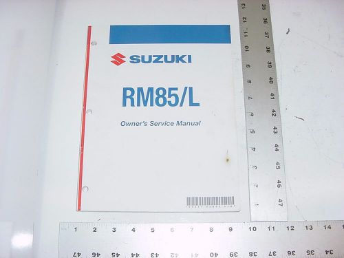 Suzuki owner&#039;s service manual 2007 rm85/l k7 print book
