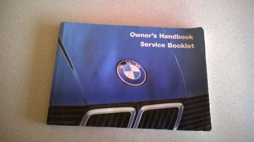 1985 bmw 325,325e,325es owners manual