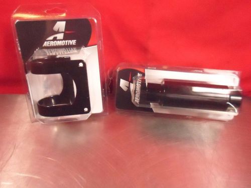 Aeromotive 12324 100 micron orb-10 black filter new 12701 2&#034; bracket