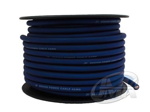 4 gauge 25’ wire ultraflex amplifier blue ga 4 amp power/ ground cable 25 ft