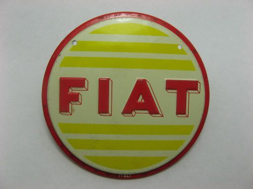 Vintage tin fiat car steering wheel center horn button cover only~italy~year?