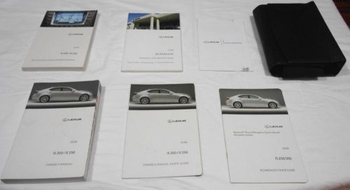 2008 lexus is 350,is 250 owner manual 6/pc.set+navigation &amp; premium factory case