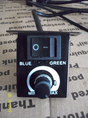 El panel change color inverter glows from blue to green adjustable knob 12v dc