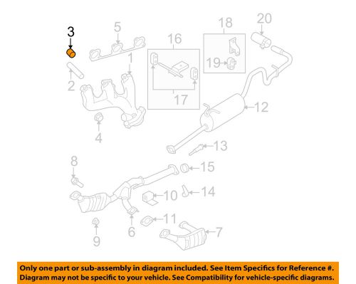 Ford oem 07-11 ranger 4.0l-v6 exhaust-manifold spacer w703974s300