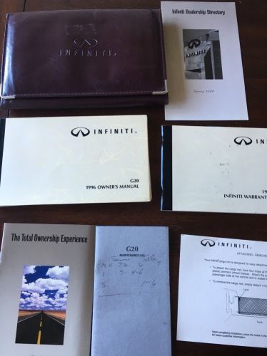 1996 infiniti g20 complete owners manual set