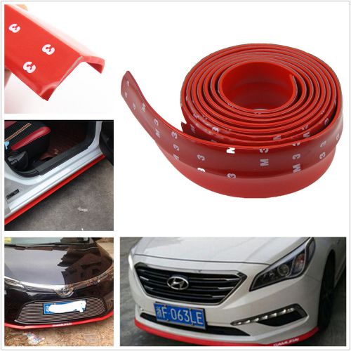 Autos front bumper quick lip splitter body spoiler skirt valance chin protector