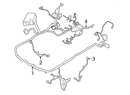 Ford oem engine wiring harness fu5z12a581k image 4