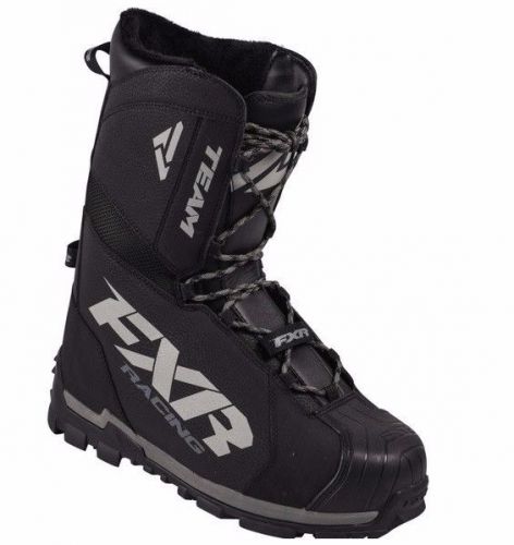 Fxr team core boots snowmobile water-proof insulated -60c mens u.s. 12 black