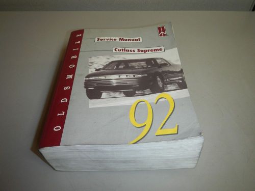 1992 oldsmobile gm cutlass supreme service repair shop manual