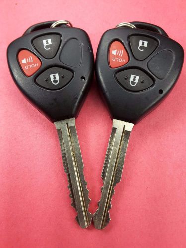 2 toyota rav4 yaris 4runner keyless entry remote key fob g-chip hyq12bby