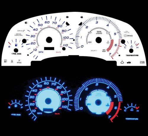 00 01 02 saturn sohc blue indiglo glow white gauge