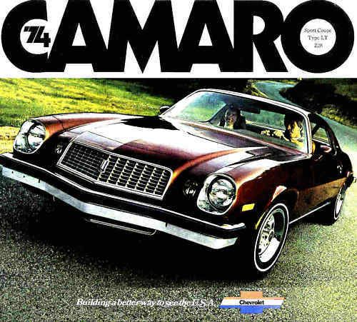 1974 chevy camaro brochure-camaro type lt-camaro z28