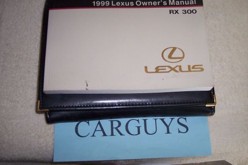 1999 lexus es 300  owners manual with lexus leather  case
