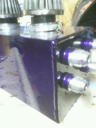 Oil honda/acura battery tray catch can transparent purple