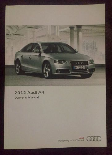 Audi a4 2012 owners manual