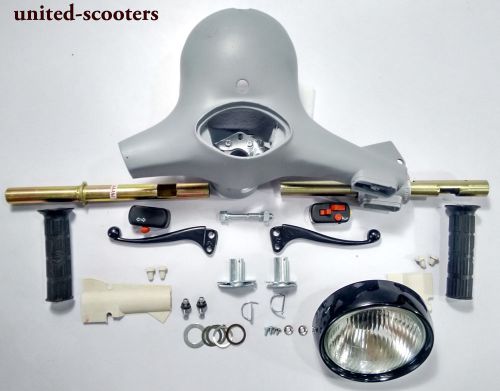 Vespa bajaj headset kit with spares and 24 mm gear throttle pipe v1310