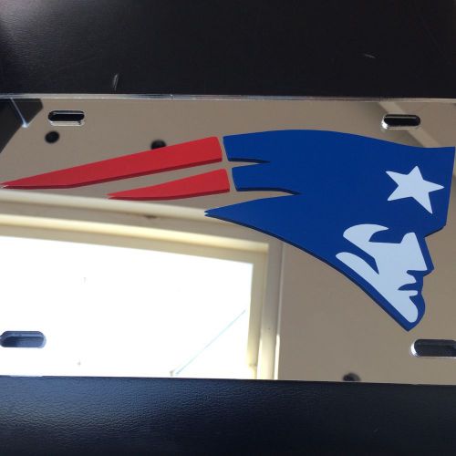 Nfl - acrylic new england patriots license plate