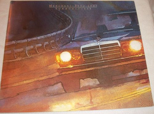 1985 mercedes benz turbodiesels sales brochure