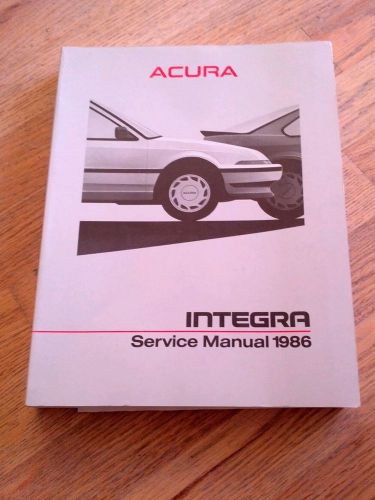 1986 acura integra oem service repair manual