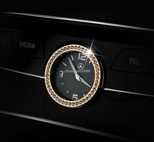 Car luxury clock decor frame shell clock for mercedes-benz c200l c180 glc220 glc