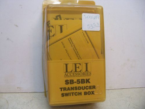 Lei sb-5bk #46-20 transducer switch box - depth finder/tempurature/fish finder
